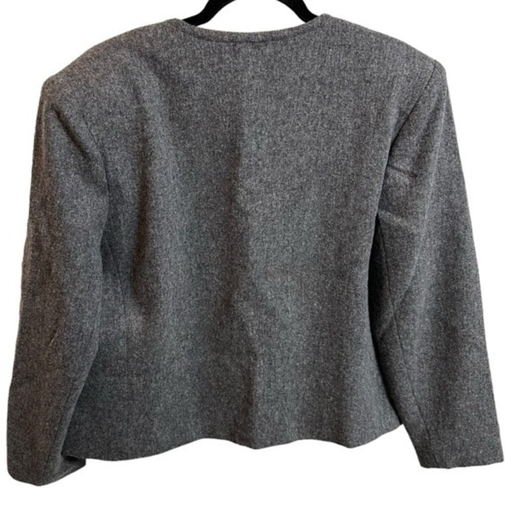 Orvis Open Front Tweed 100% Wool Blazer Women’s Size 12 - Picture 2 of 6